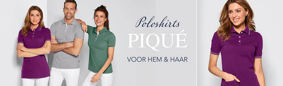 Poloshirts in piqué Poloshirts in piqué