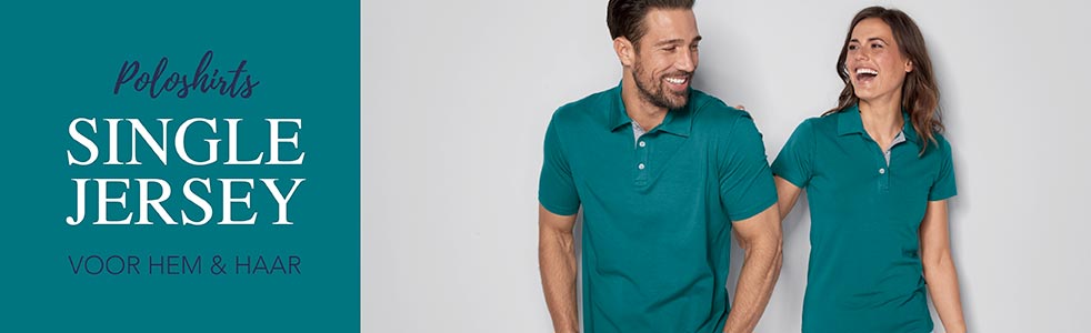 Poloshirts in single jersey Poloshirts in single jersey