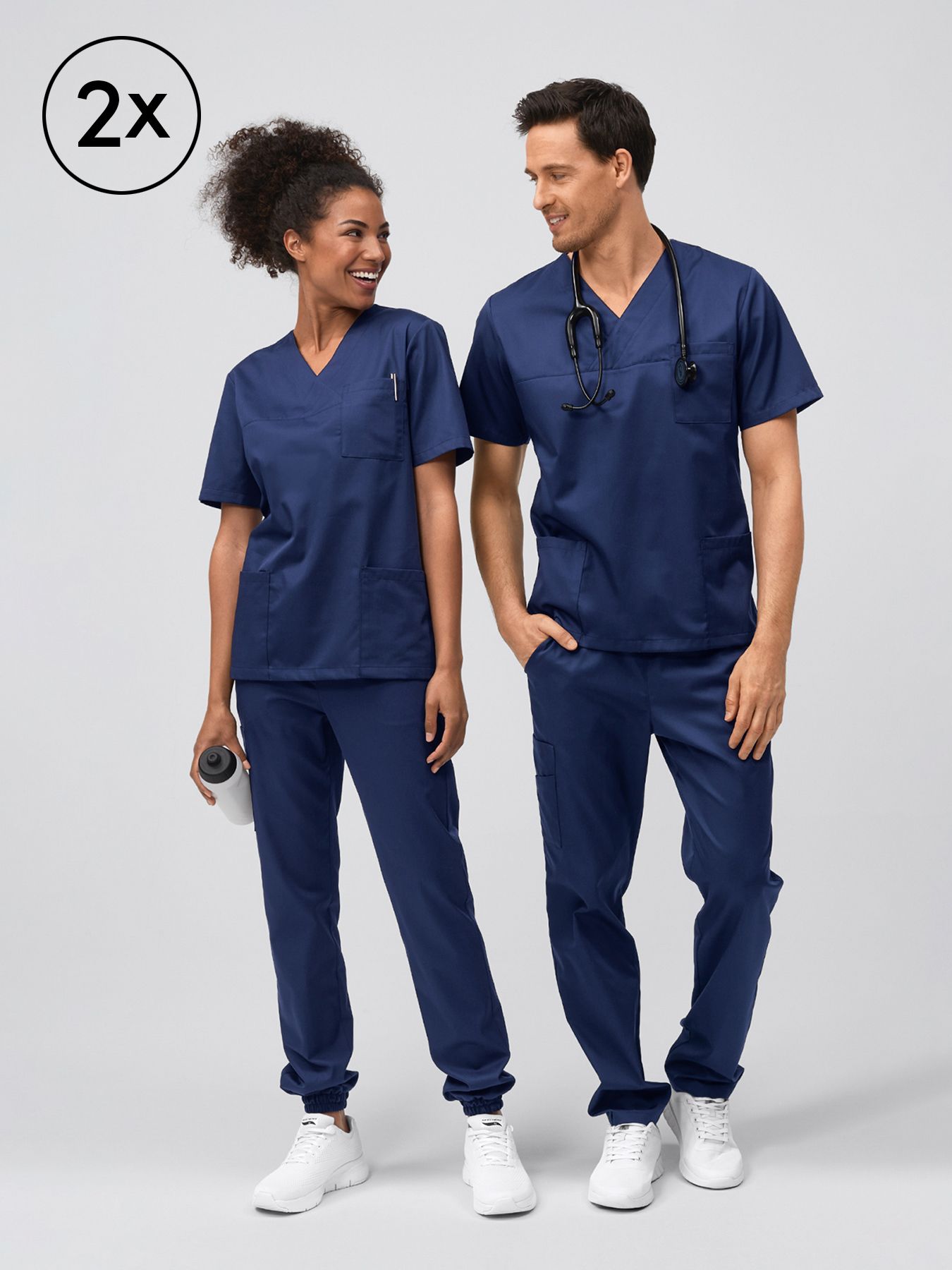 Unisex operatietuniek PISA – dubbelpak