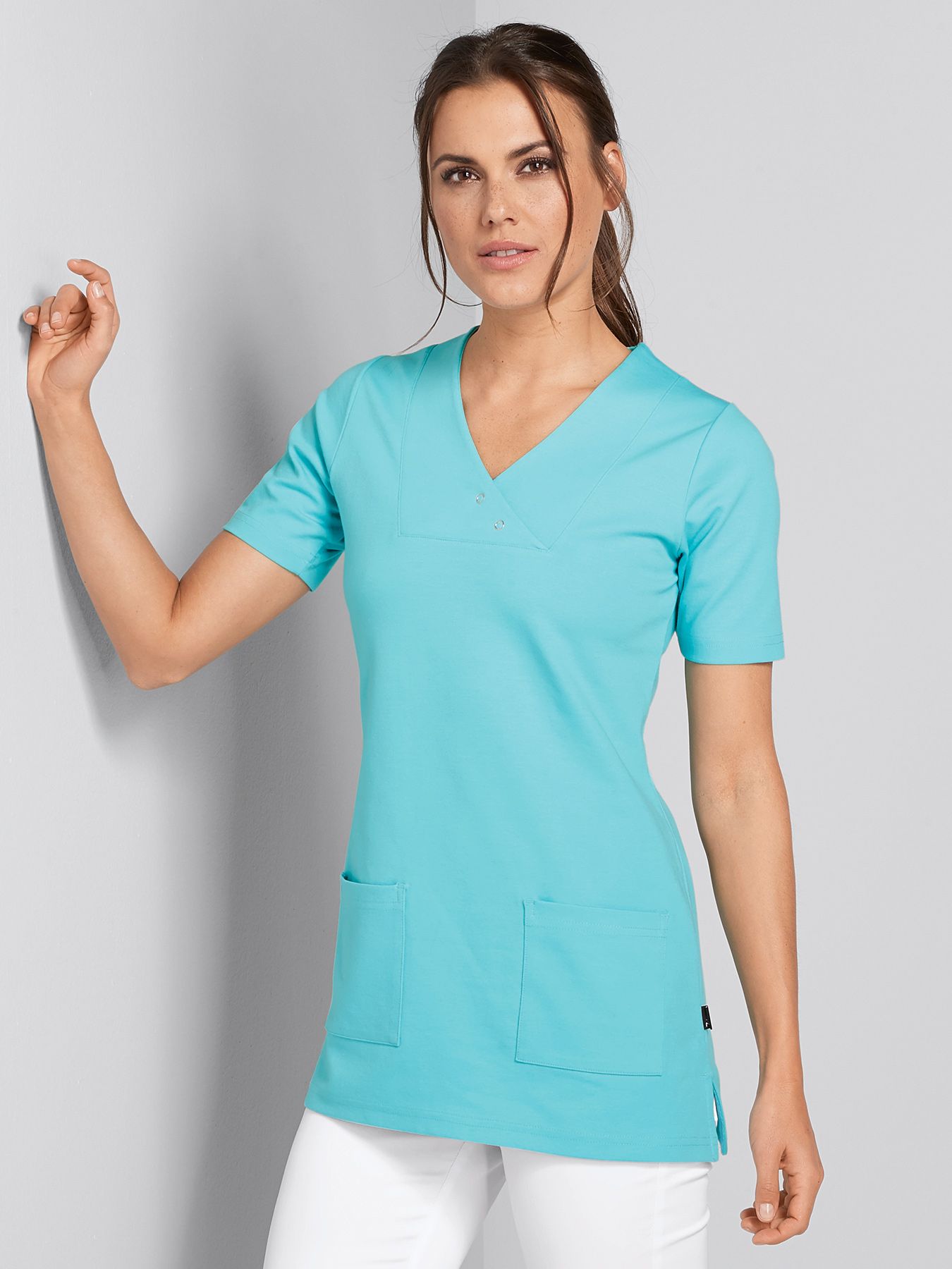 Shirt tuniek van ondoorzichtige jersey