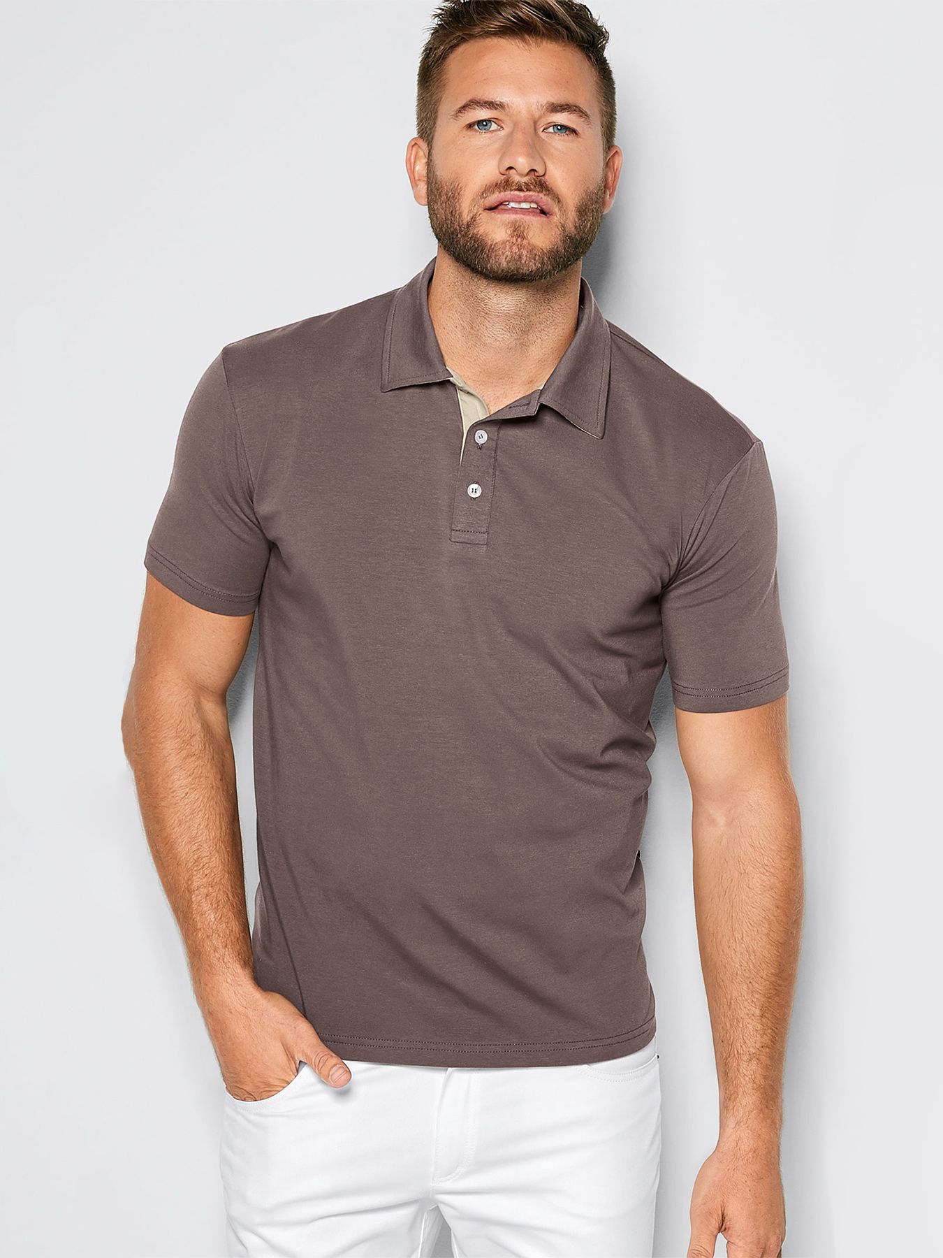 Heren poloshirt – single jersey 