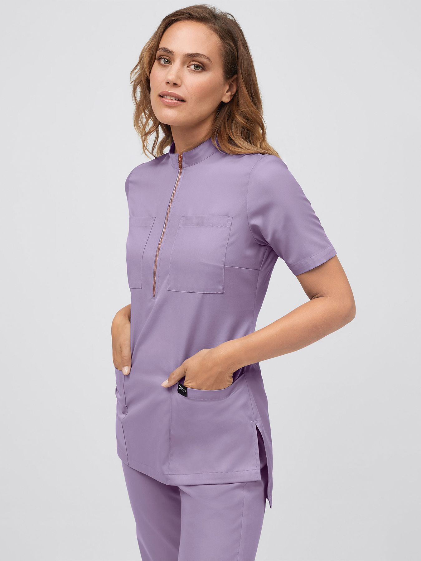 Slip-on damestuniek met rits