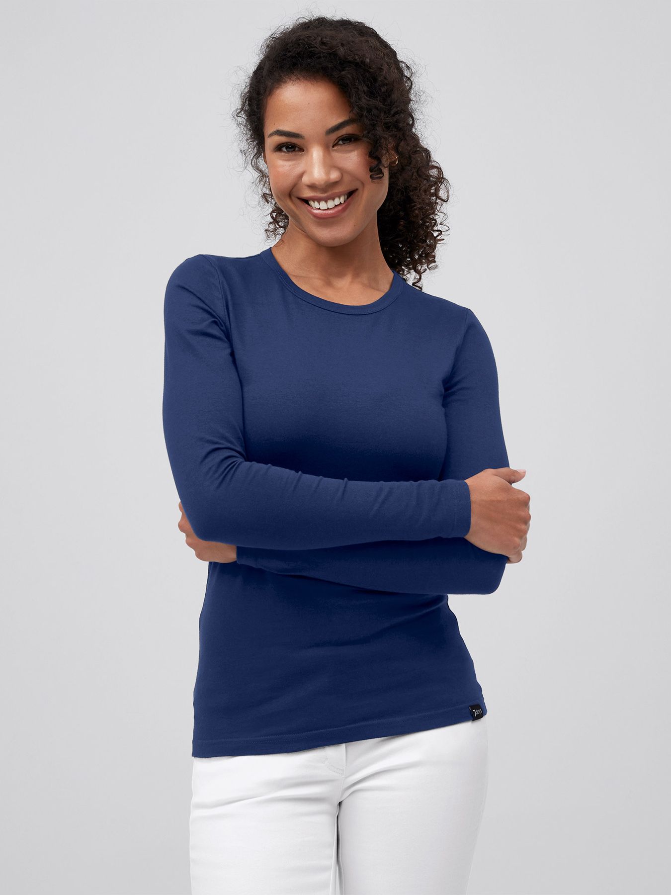 Damesshirt met lange mouwen MULDA, 60°-was