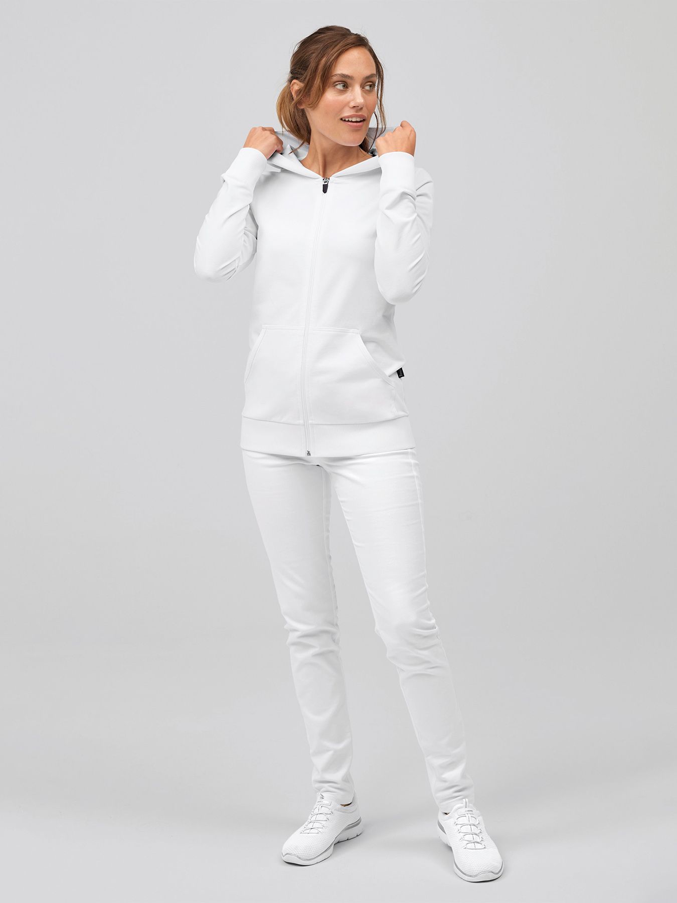 dames sweatvest zonder capuchon