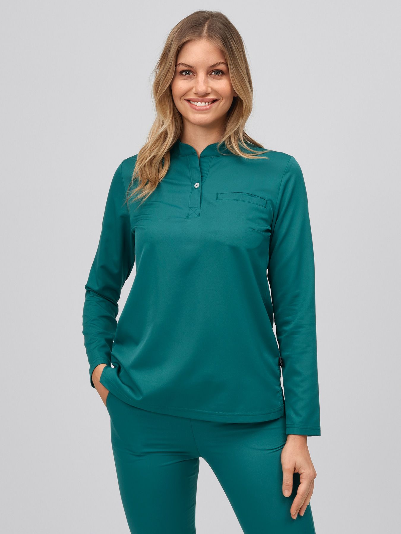 Damestuniek met lange mouwen – active-stretch