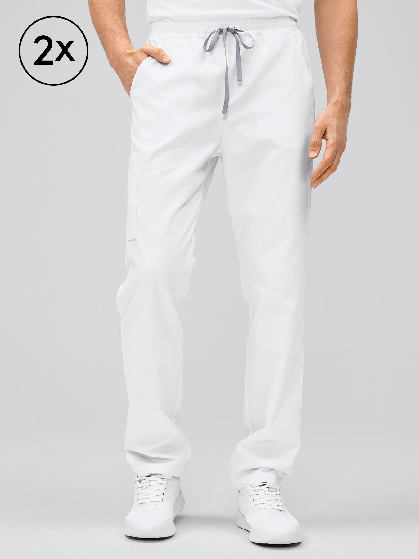 Unisex broek met tailleband MILANO – dubbelpak
