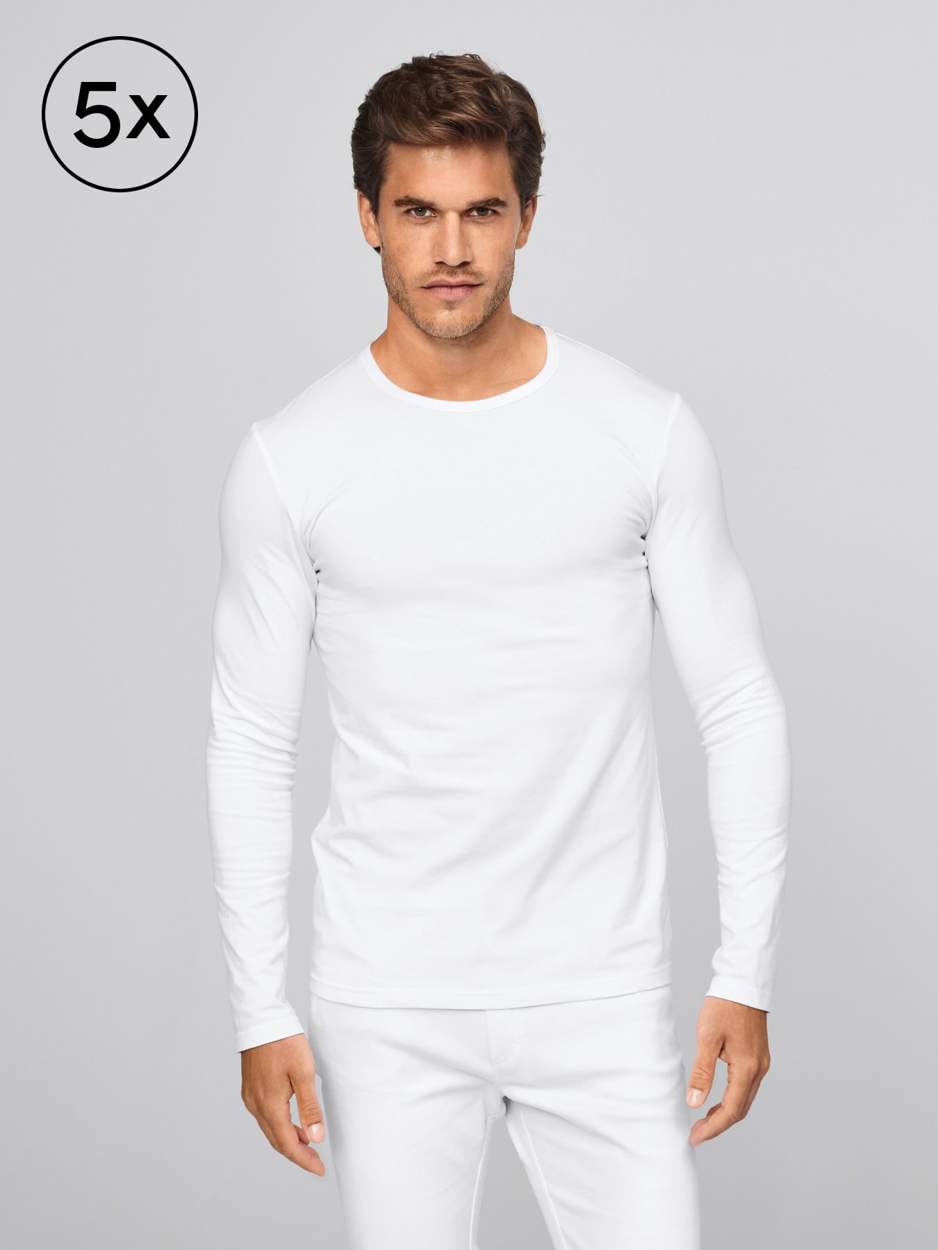 Shirt met lange mouwen SKIVE 5-pack