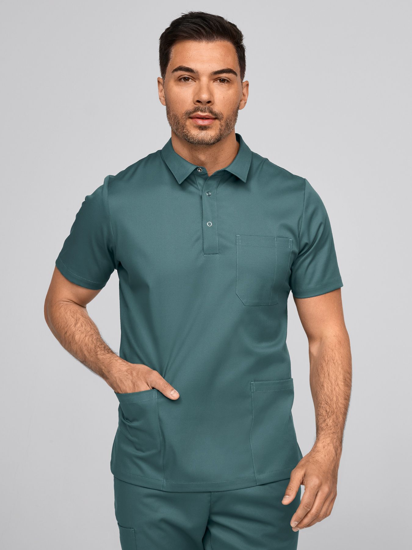 Heren stretchtuniek LEVEN Lyocell (TENCEL™)