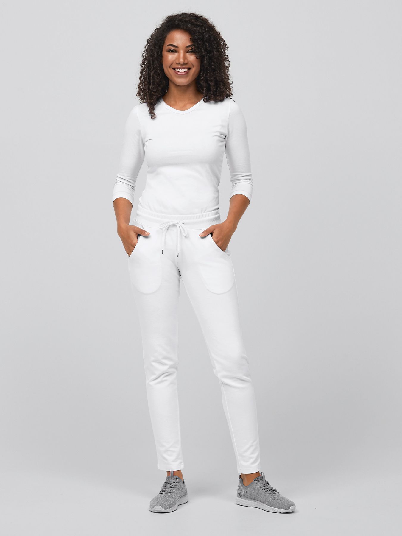 Comfortabele damesbroek PETRA – ondoorzichtige interlock jersey