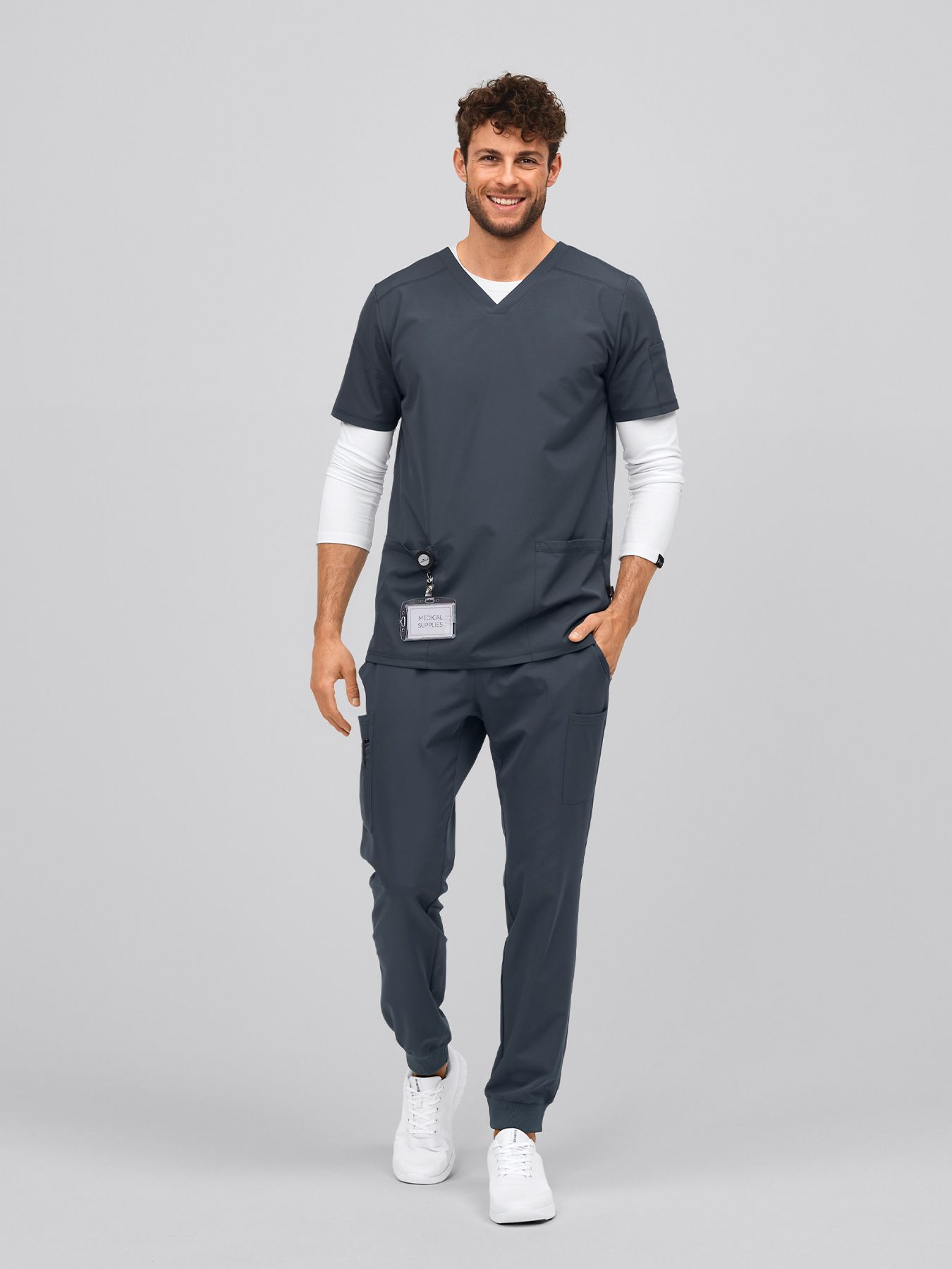 Herenbroek met elastische enkelboord RODEZ – active-stretch 