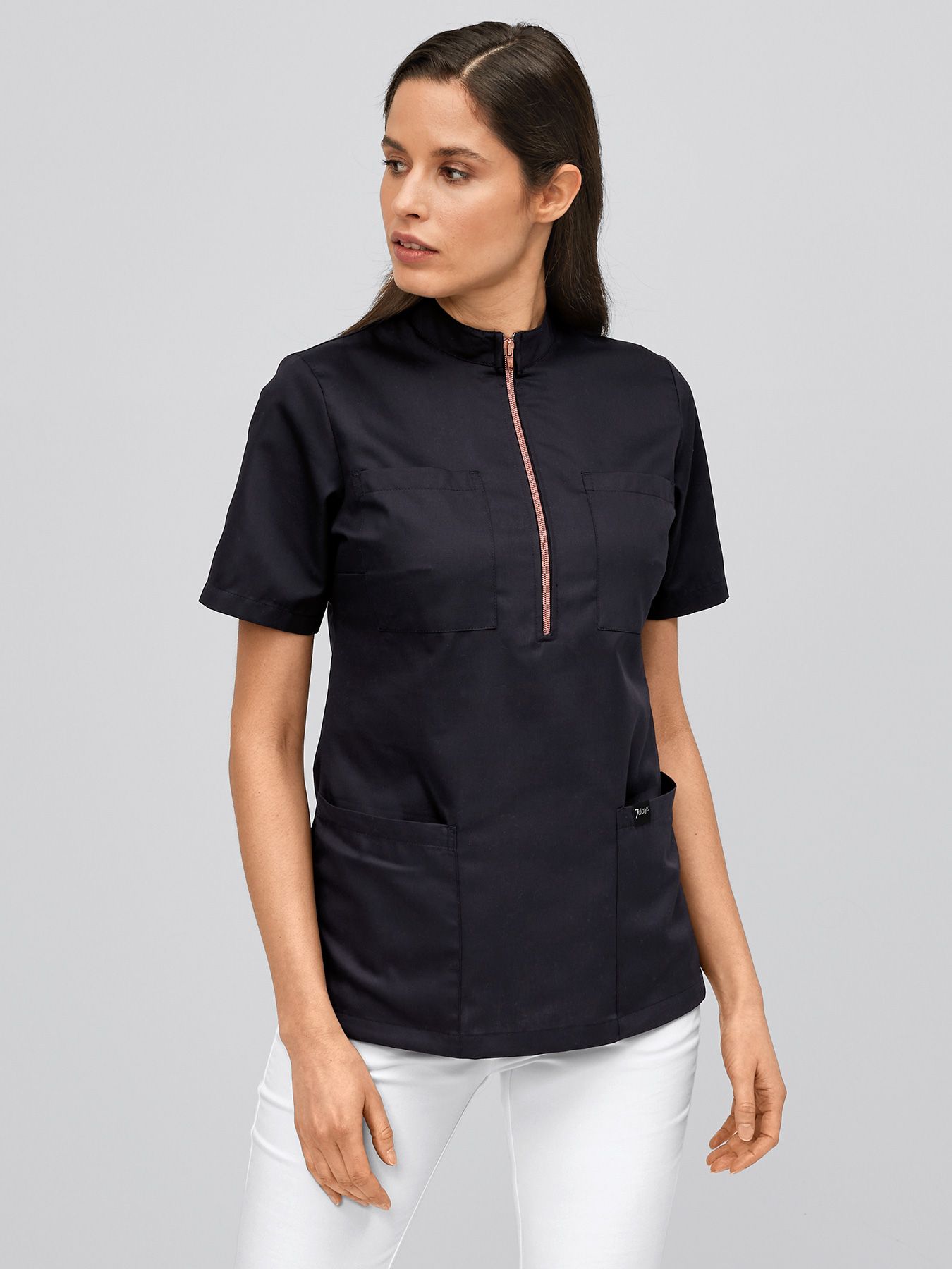 Slip-on damestuniek met rits