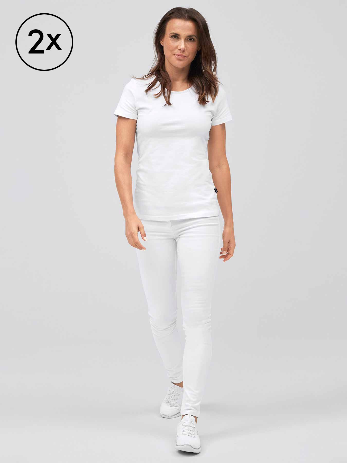 Dames ondershirt – dubbelpak