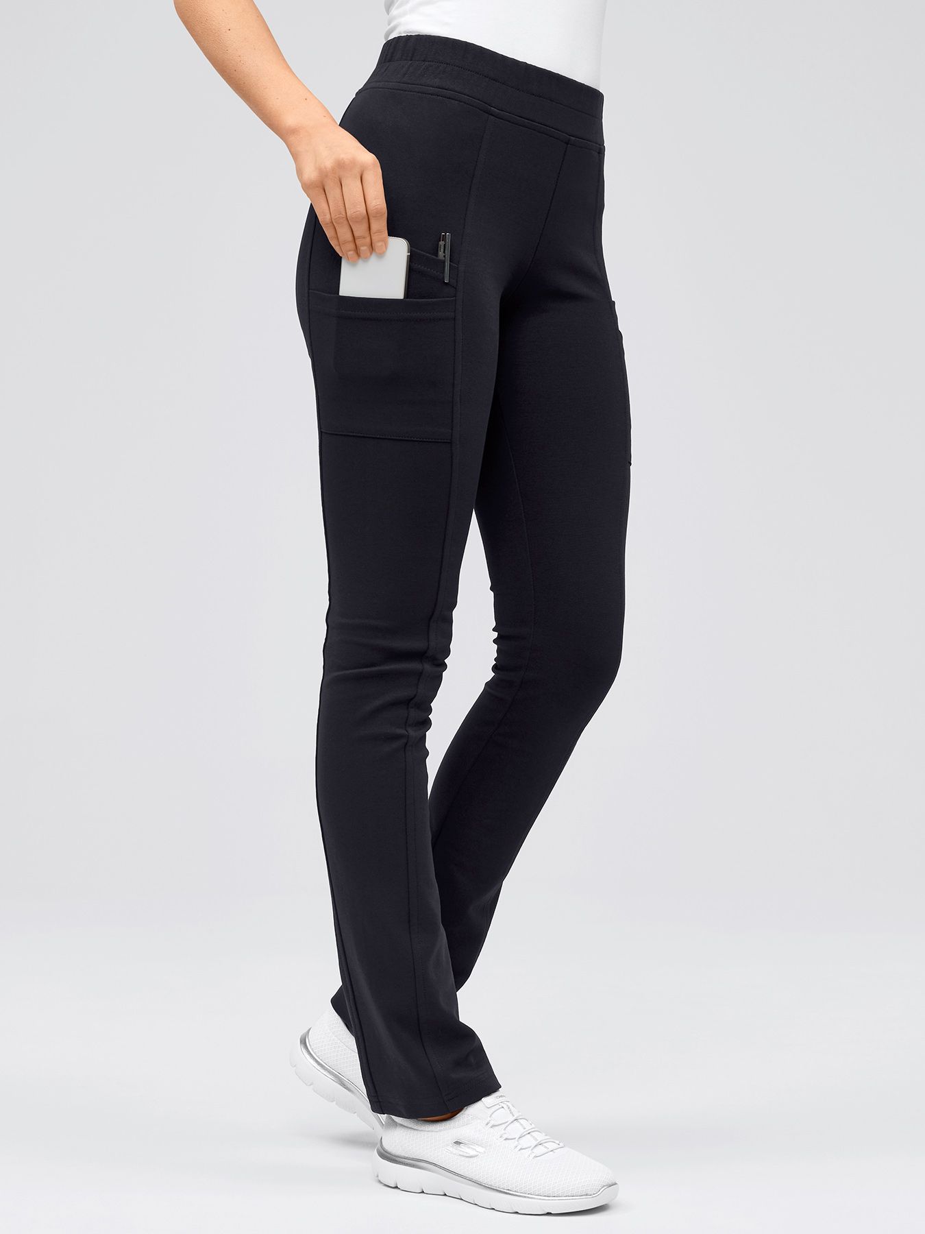 Dameslegging TAVIRA – ondoorzichtige interlock jersey